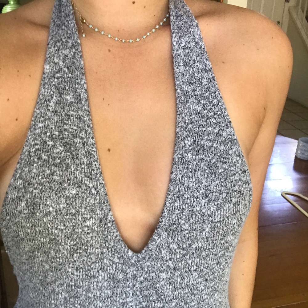 GREY BODYSUIT